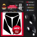 Fyb� kit 5 stickers r�fl�chissants repositionnables compatibles avec casque agv k1 & k5? 3m? technology ...
