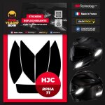 Fyb� kit 5 stickers r�fl�chissants repositionnables compatibles avec casque hjc rpha71? 3m? technology ...