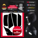 Fyb� kit universel scorpion? 6 stickers r�fl�chissants repositionnables 3m? technology noir