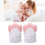 Fydun 2pcs gants de dentition bb en silicone - protge contre les gratignures stimule les gencives ...