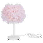 Fydun lampe de chevet lampe de table fleur lumire dcoration de table de chevet de bureau chambre rose(prise ...