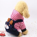 Fydun v�tements chauds pour chiens manteau dhiver pour animaux de compagnie avec motif � rayures dours ...