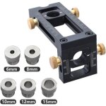 Gabarit de per�age 2 en 1 - kzq - r�glable - alliage daluminium - 5 trous - pr�cision �lev�e