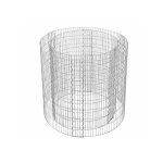 Gabion rond - helloshop26 - panier � pierres - maille 25x10 cm - acier galvanis� - �90xh80 cm