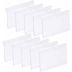 Gabrielle 100pcs porte - �tiquette transparent en plastique porte - �tiquettes en pvc supports d�tiquettes ...