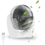Gabrielle ventilateur de bureau usb ventilateur silencieux portable mini ventilateur puissant 3 vitesse ...