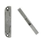 Gâche galet à défoncer pour crémone têtière menuiserie bois dimension 85x18x9mm acier ferguard argent ... Gâche galet à défoncer pour crémone têtière menuiserie bois dimension 85x18x9mm acier ferguard argent ...