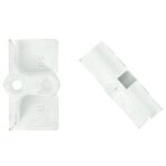 G�che de galet - ferco - s�rie plastival e - 18736 - 00 - 0 - 7 - pvc blanc - axe 13 mm