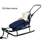 Gagadumi nouvelle luge en métal avec dossier barre de poussée et chancelière d?hiver oslo o3 Gagadumi nouvelle luge en métal avec dossier barre de poussée et chancelière d?hiver oslo o3
