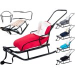 Gagadumi nouvelle luge en mtal avec dossier barre de pousse et chancelire d?hiver oslo o5