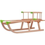 Gagadumi traneau luge en bois 90 cm avec dossier et corde de traction luge  neige davos pour enfants ...