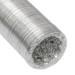 Gaine aluminium Ø100mm pour hotte extracteur dair aérateur climatiseur 10m tuyau en alu flexible extensible ... Gaine aluminium Ø100mm pour hotte extracteur dair aérateur climatiseur 10m tuyau en alu flexible extensible ...
