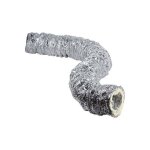 Gaine en aluminium axelair - conduit souple et isol - diamtre 125 - 10 mtres - 50 mm dpaisseur