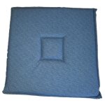 Galette de chaise - geo lift - 38 x 38 cm - bleu - coton - intérieur Galette de chaise - geo lift - 38 x 38 cm - bleu - coton - intérieur