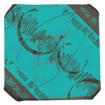 Galette de chaise anti - taches  rabats astrid turquoise