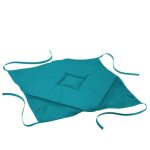 Lot de 4 galettes de chaise � rabat coloris p�trole