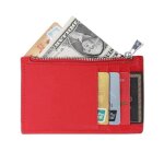 Gallantry - porte - cartes monnaies fin tout - en - un en cuir v�ritable pour femme et homme - rouge
