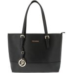 Sac cabas femmes gallantry - noir - simili cuir - bicolore