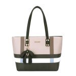 Sac � main gallantry a4 multicolore � rayure - noir