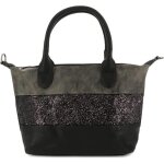 Sac � main bandouli�re femme � paillette multicolore rayures - noir - gallantry