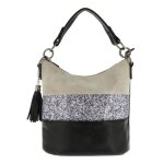 Gallantry - sac a main bandouli�re femme ? sac port� epaule paillette multicolore ? sac anse large bandes ...