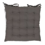 Galette en polycoton gris 38x38