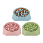 Gamelle anti glouton - 3 pi�ces - mat�riau pp - antid�rapante - pour chiens et chats