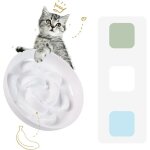 Gamelle anti - glouton m�lamin�e pastel ivoire labyrinthe anti - vomissement 16�3 cm