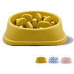 Gamelle anti glouton - non spécifié - jaune - antidérapante - pour chien et chat - prévention vomissements ... Gamelle anti glouton - non spécifié - jaune - antidérapante - pour chien et chat - prévention vomissements ...
