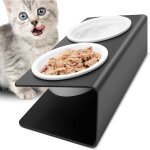 Gamelle pour chat - distributeur de nourriture pour chat - gamelle pour chat - gamelle double pour chat ...