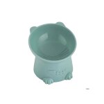 Gamelle pour chats et petits chiens - nikcorp - inclinaison 15� - antid�rapante - design t�te de chat ...