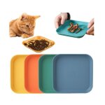 Gamelle chat set 4 pièces carrée gamelle plate coloré petite ecuelle chat assiette chat pour les chiots ... Gamelle chat set 4 pièces carrée gamelle plate coloré petite ecuelle chat assiette chat pour les chiots ...