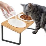 Gamelle chat surleve gamelle pour chat avec support inclingamelle pour chat anti - vomissements de ...