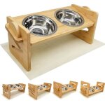 Gamelle pour chien - gamelle pour chat - gamelle surleve chien chat animaux hauteur rglable porte ...