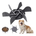 Gamelle anti glouton - slow food - 19 ventouses - plastique - pour chien moyen