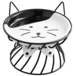 Gamelle surelevee pour chat ceramique gamelle pour chat surleve avec support en mtal gamelle chat ...