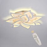 Ganeed plafonnier72w dimmable led moderne métal acrylique plafonnier encastré avec télécommandeforme ... Ganeed plafonnier72w dimmable led moderne métal acrylique plafonnier encastré avec télécommandeforme ...