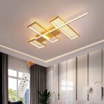 Plafonnier led - ganeed - modle gomtrique - 43w - tlcommande - dimmable 3000k - 6500k
