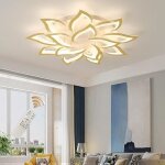 Ganeed plafonnier led dimmable plafonnier 14 p�tale en forme de fleur plafonnier moderne avec t�l�commande ...