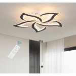 Ganeed plafonnier ledmoderne dimmable plafonnier couloirnoir48w3000k - 6000k plafonnier fleur acrylique ...