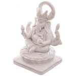 Ganesh blanc statue sculpture 14 cms