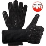 Gants de barbecue anti - chaleur - universel - certifi� en407 - noir