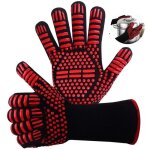 Gant barbecue gant anti chaleur gants de four jusqu 800c universel gants de cuisine rsistant  la ...