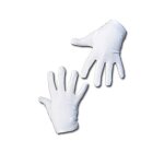 Gants blancs adulte - gants blancs - la paire - 100% polyester - taille unique - blanc
