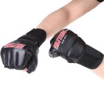 Gants de boxe en cuir pu mitaines mma muay thai entraînement perforation sparring Gants de boxe en cuir pu mitaines mma muay thai entraînement perforation sparring
