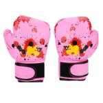 Gants de boxe - enfant - rose - cuir pu - 28x17x10 cm