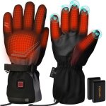 Gants chauffants usb 7500mah pour homme / femme? 3 r�glages de temp�rature ? gants dhiver moto / velo ...