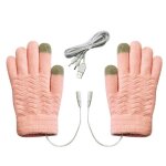 Gants chauffants usb mitaines chauffantes lectriques femmes hiver chaud double face chauffage mains ...