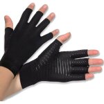Gants de compression pour arthrose - mich - sans doigts - cuivre - soulagement de la douleur - syndrome ...