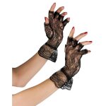 Gants en dentelle noire pour adulte - marque inconnue - 1 pice - intrieur